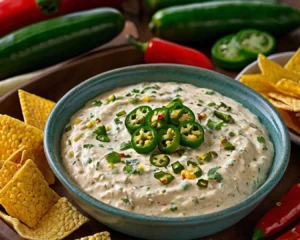 Spicy Jalapeño Corn and Cream Cheese Dip