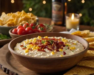 Cheesy Bacon Corn and Cream Cheese Dip