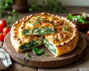 Recipe 4: Valbreso Cheese and Spinach Tart