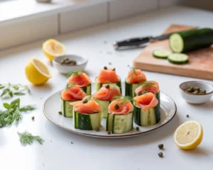 Step-by-Step Guide: Chatelaine Smoked Salmon Roll on Cucumber Recipe for Healthy Appetizers