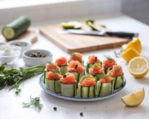 Step-by-Step Guide: Chatelaine Smoked Salmon Roll on Cucumber Recipe for Healthy Appetizers