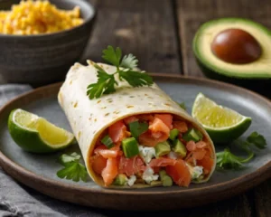 Smoked Salmon Breakfast Burrito