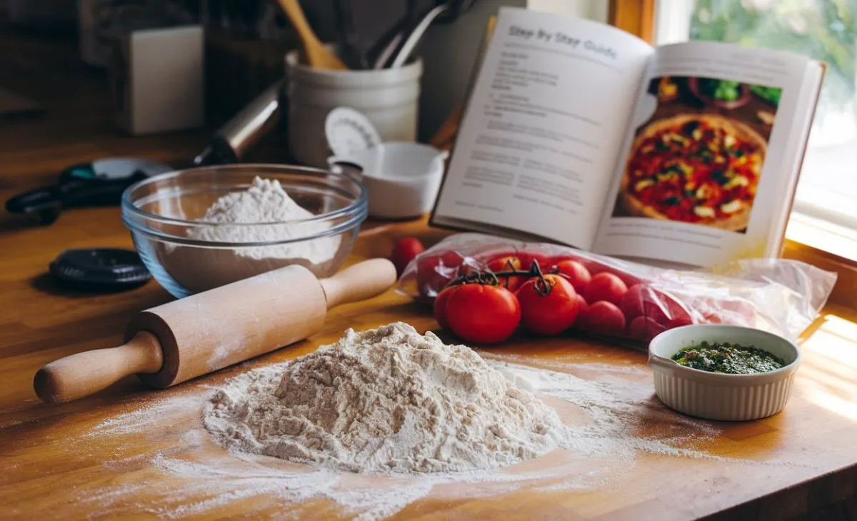 Delicious Homemade Pizza Dough with 00 Flour: Infuse Flavor with Whole Tomatoes and Chimichurri