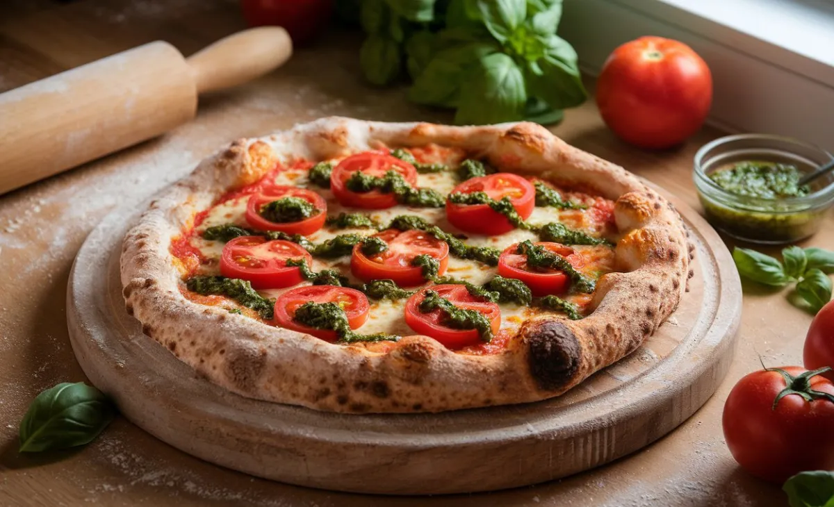 How to Make Pizza Dough Using 00 Flour: A Gourmet Twist with Whole Tomatoes and Chimichurri