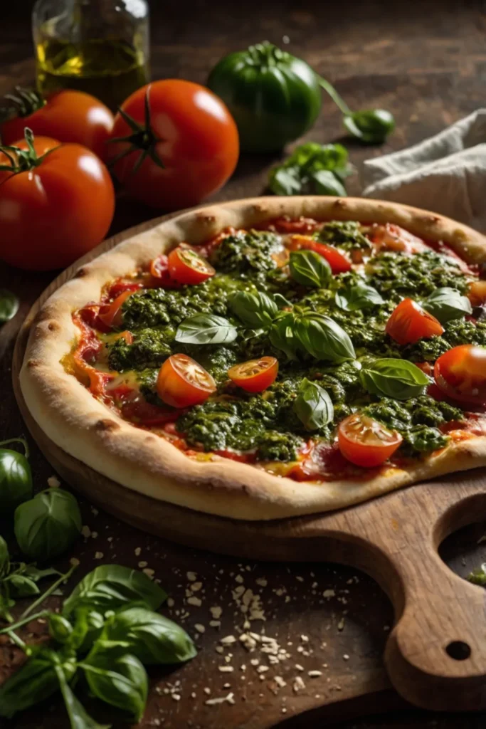 How to Make Pizza Dough Using 00 Flour: A Gourmet Twist with Whole Tomatoes and Chimichurri