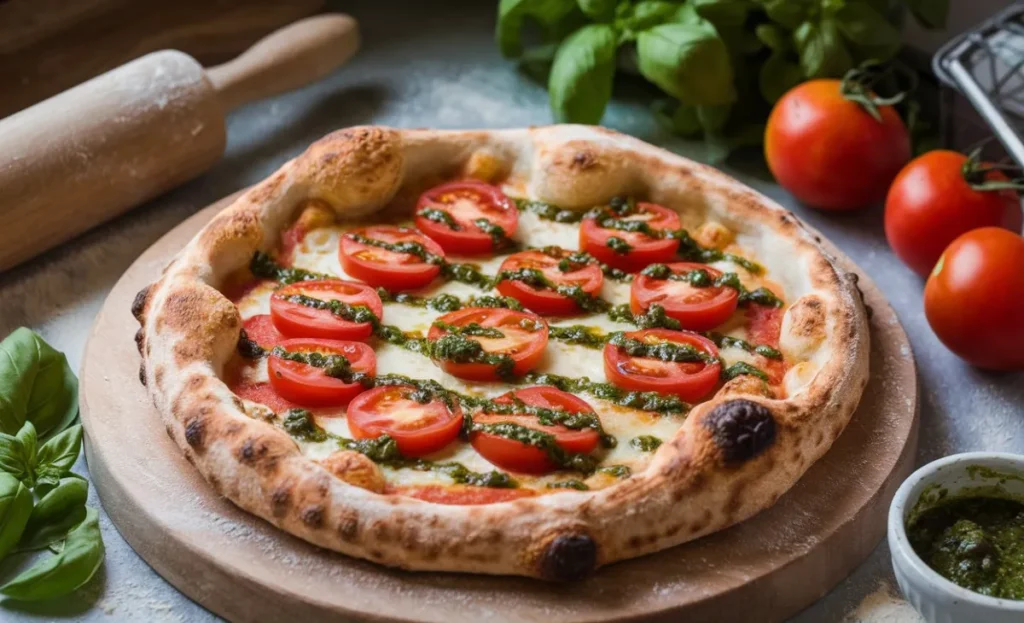 How to Make Pizza Dough Using 00 Flour: A Gourmet Twist with Whole Tomatoes and Chimichurri