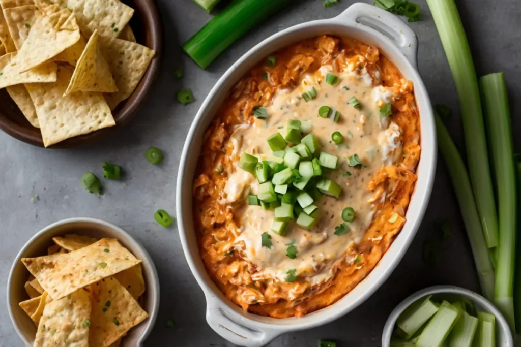 Quick and Easy Buffalo Chicken Dip with Canned Chicken for Game Day