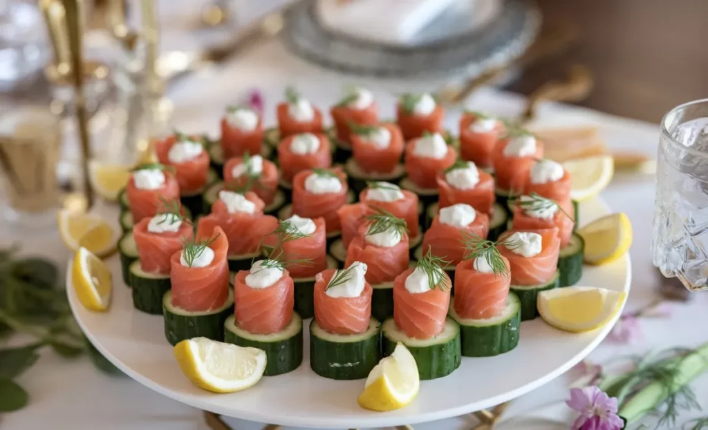 Chatelaine Smoked Salmon Roll on Cucumber Recipe: A Delicious and Refreshing Appetizer