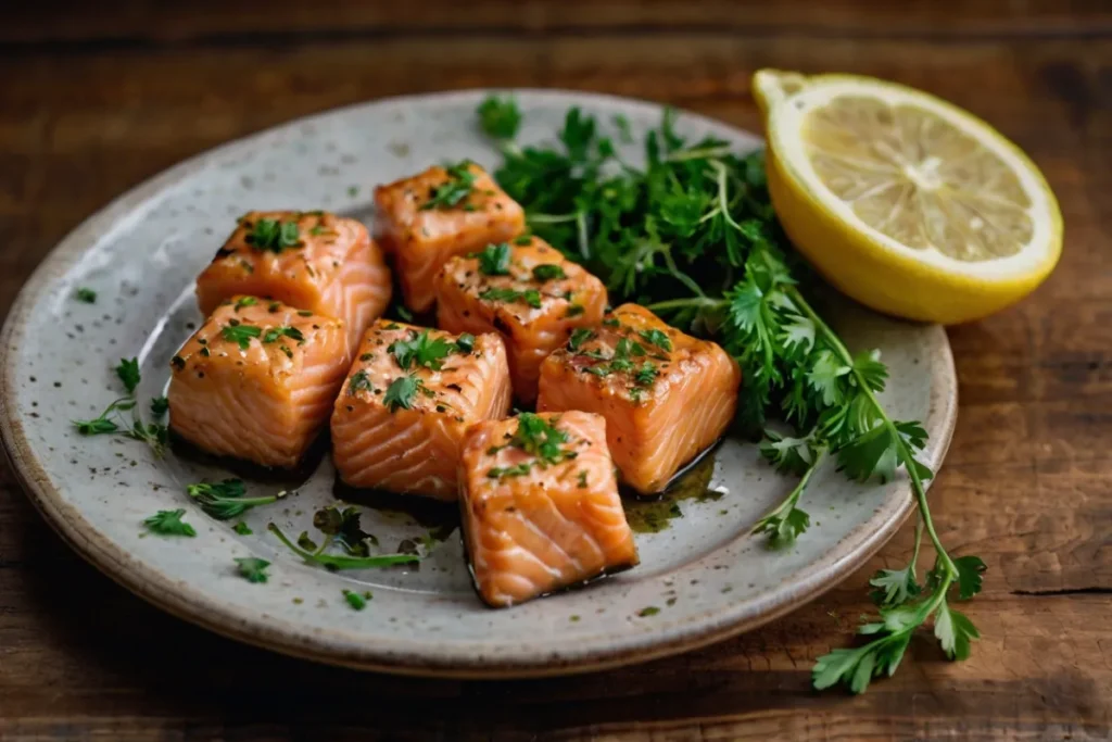 Salmon Bites (Baked) - The Healthy Maven