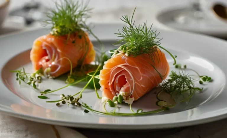 smoked salmon roulade on cucumber chatelaine