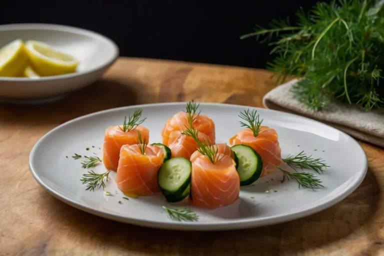 chatelaine smoked salmon roll on cucumber recipe