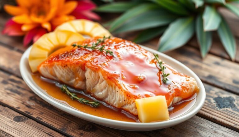 pineapple glazed salmon