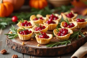 Cranberry Recipes for Thanksgiving: Irresistible Phyllo Cups with Goat Cheese Delight