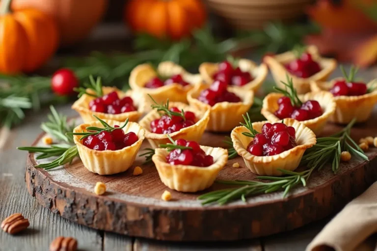 Cranberry Recipes for Thanksgiving: Irresistible Phyllo Cups with Goat Cheese Delight